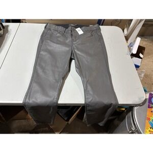 NWT TORRID BOMBSHELL SKINNY GREY COATED PANTS WOMENS SZ 18